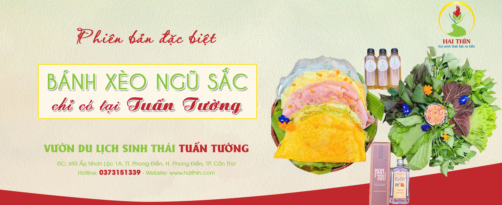 Phiên bản đặc biệt bánh xèo ngũ sắc chỉ có tại Tuấn Tường